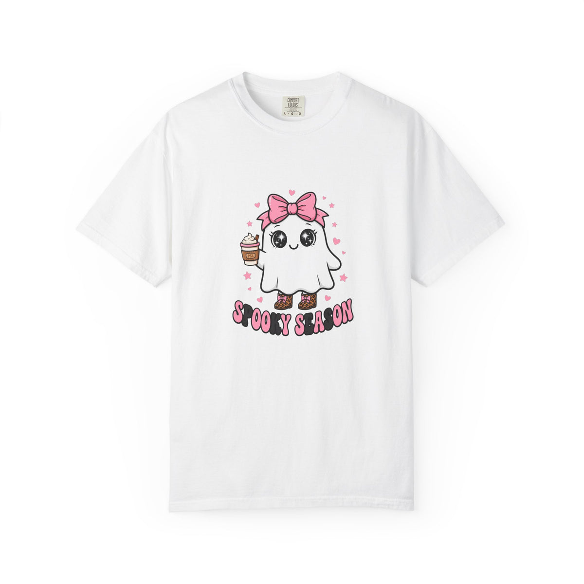 Cute Ghost Graphic Tee — 'Spooky Season' Kawaii Halloween T-Shirt